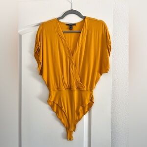 Forever21 - Mustard Yellow Bodysuit - Size S